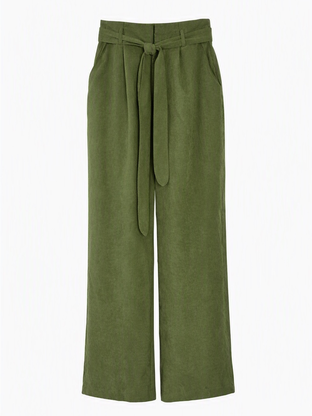 Lulu's Olive Green High-Rise Wide Leg Pants